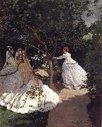 Claude Monet Femmes an Fardin oil painting picture wholesale